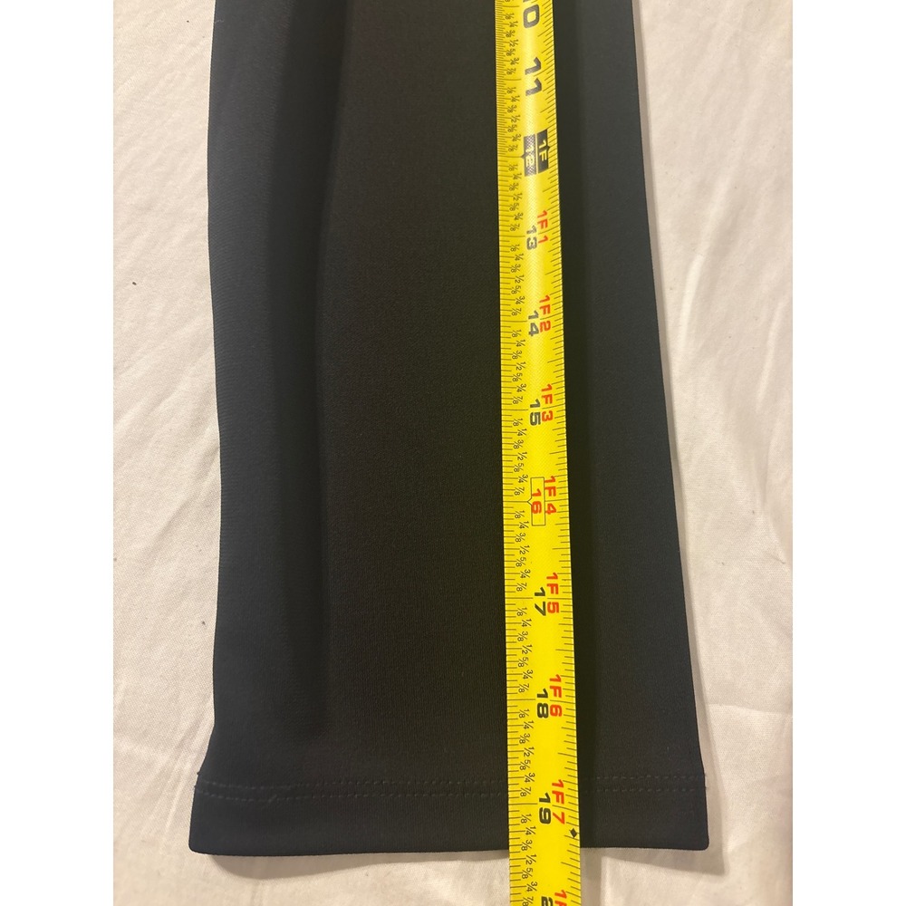 Talbots Midi Dress Womens 16 Black 3/4 Sleeve Side Knot Stretch Jersey - Picture 7 of 10